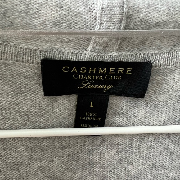 Grey cashmere sweater - Picture 3 of 4